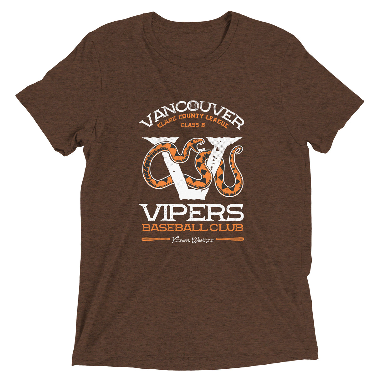 Vancouver Vipers Retro Minor League Baseball Team-Tri-Blend Shirt - outfieldoutlaws