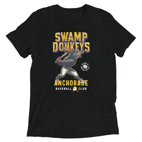 Anchorage Swamp Donkeys Retro Minor League Baseball Team-Tri-Blend Shirt - outfieldoutlaws