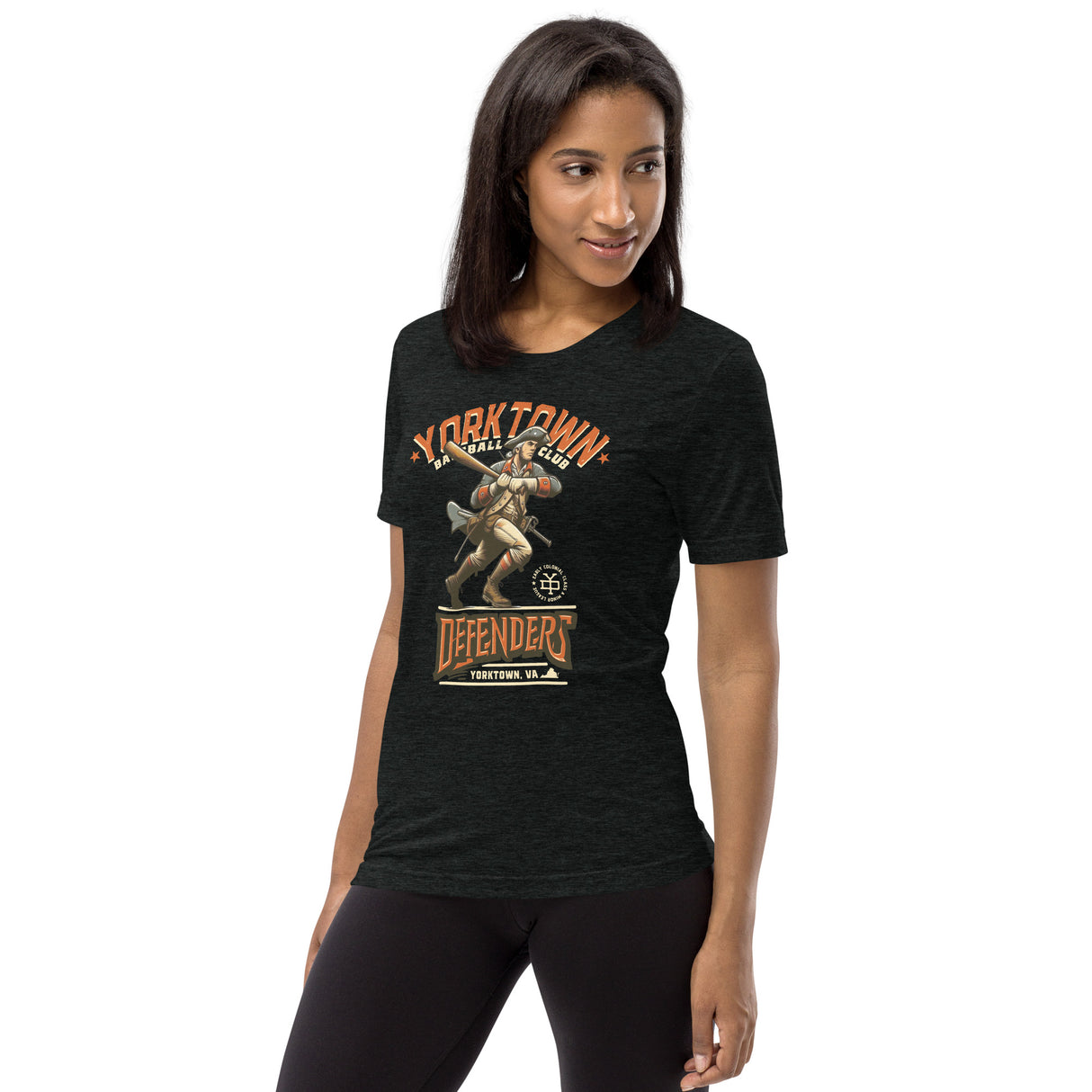 Yorktown Defenders Retro Minor League Baseball Team-Tri-Blend Shirt