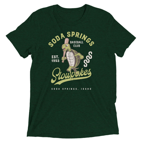 Soda Springs Slowpokes Retro Minor League Baseball Team-Tri-Blend Shirt - outfieldoutlaws