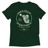 Maple Valley Martians Retro Minor League Baseball Team-Tri-Blend Shirt - outfieldoutlaws