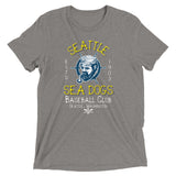 Seattle Sea Dogs Retro Minor League Baseball Team-Tri Blend Shirt - outfieldoutlaws