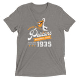 Badger Island Pelicans Retro Minor League Baseball Team-Tri-Blend Shirt - outfieldoutlaws