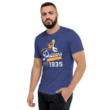 Badger Island Pelicans Retro Minor League Baseball Team-Tri-Blend Shirt - outfieldoutlaws