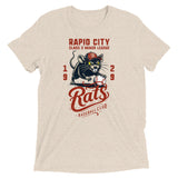 Rapid City Rats Retro Minor League Baseball Team-Tri Blend Shirt - outfieldoutlaws