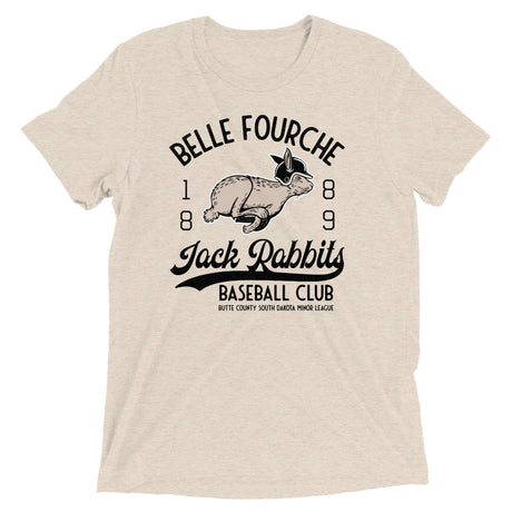 Belle Fourche Jack Rabbits Retro Minor League Baseball Team-Tri-Blend Shirt - outfieldoutlaws
