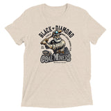 Black Diamond Coal Miners Retro Minor League Baseball Team-Tri-Blend Shirt - outfieldoutlaws