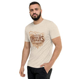 White Fish Grizzles Retro Minor League Baseball Team-Tri-Blend Shirt - outfieldoutlaws