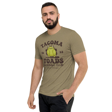 Tacoma Toads Retro Minor League Baseball Team-Tri-Blend Shirt - outfieldoutlaws