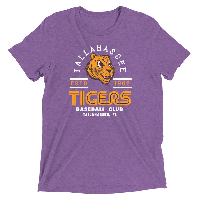 Tallahassee Tigers Retro Minor League Baseball Team-Tri-Blend Shirt - outfieldoutlaws