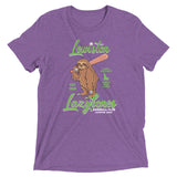 Lewiston Lazybones Retro Minor League Baseball Team-Tri-Blend Shirt - outfieldoutlaws