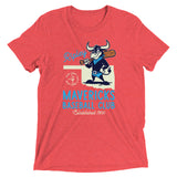 Ripley Mavericks Retro Minor League Baseball Team-Tri-Blend Shirt - outfieldoutlaws