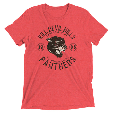 Kill Devil Hills Panthers Retro Minor League Baseball Team-Tri-Blend Shirt - outfieldoutlaws