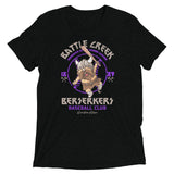 Battle Creek Berserkers Retro Minor League Baseball Team-Tri Blend Shirt - outfieldoutlaws