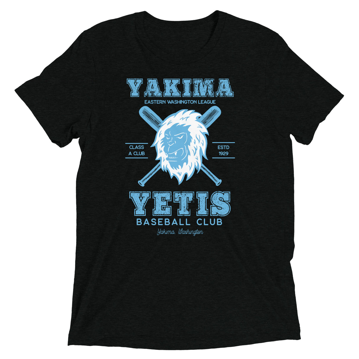 Yakima Yetis Retro Minor League Baseball Team-Tri Blend Shirt - outfieldoutlaws