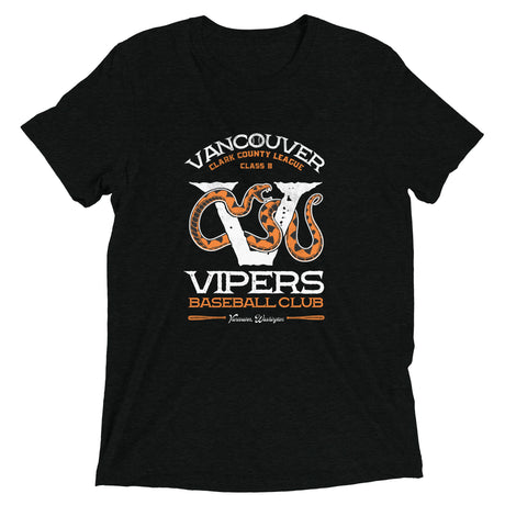 Vancouver Vipers Retro Minor League Baseball Team-Tri-Blend Shirt - outfieldoutlaws