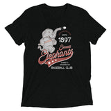 Everett Elephants Retro Minor League Baseball Team-Tri-Blend Shirt - outfieldoutlaws