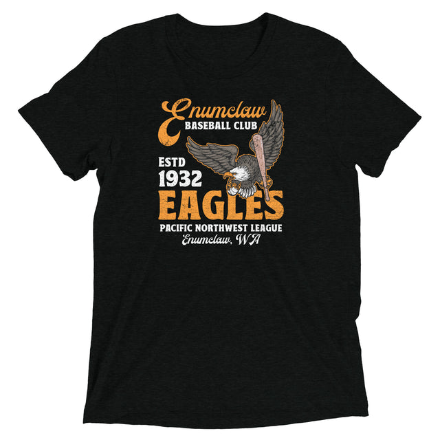 Enumclaw Eagles Retro Minor League Baseball Team-Tri-Blend Shirt - outfieldoutlaws