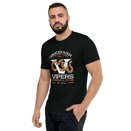 Vancouver Vipers Retro Minor League Baseball Team-Tri-Blend Shirt - outfieldoutlaws