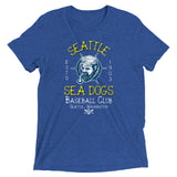 Seattle Sea Dogs Retro Minor League Baseball Team-Tri Blend Shirt - outfieldoutlaws