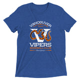 Vancouver Vipers Retro Minor League Baseball Team-Tri-Blend Shirt - outfieldoutlaws