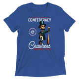 Confederacy Crushers Retro Minor League Baseball Team-Tri-Blend Shirt