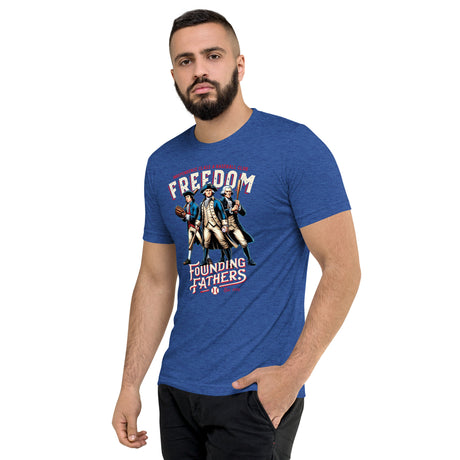 Freedom Founding Fathers Retro Minor League Baseball Team-Tri-Blend Shirt