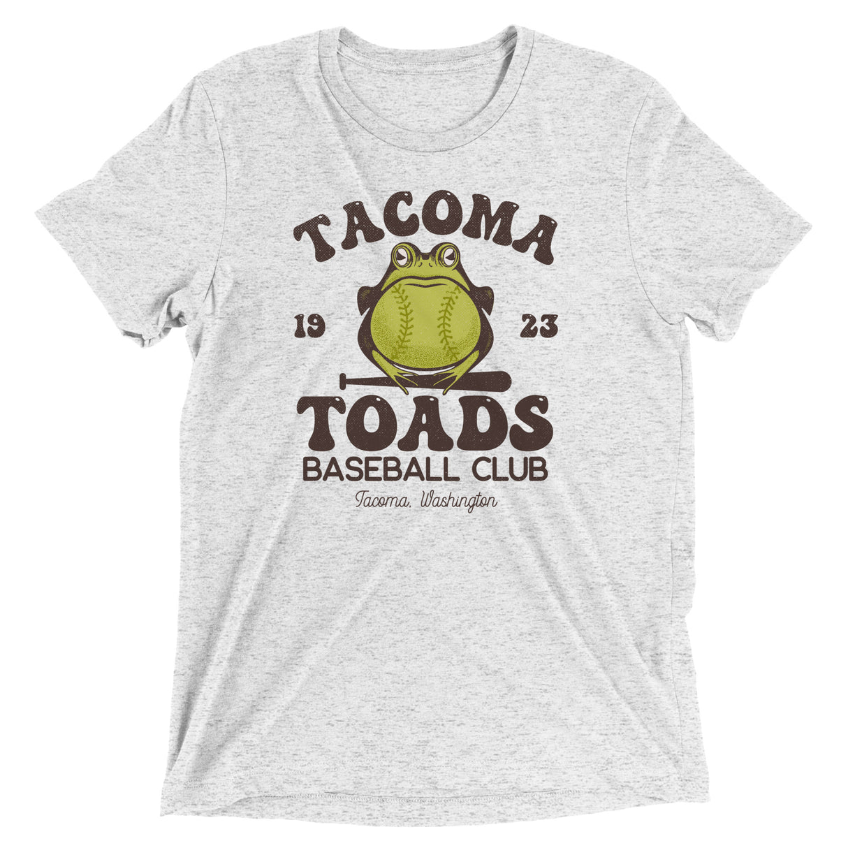 Tacoma Toads Retro Minor League Baseball Team-Tri-Blend Shirt - outfieldoutlaws