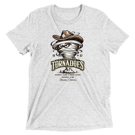 Stillwater Tornadoes Retro Minor League Baseball Team-Tri-Blend Shirt - outfieldoutlaws