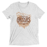 White Fish Grizzles Retro Minor League Baseball Team-Tri-Blend Shirt - outfieldoutlaws