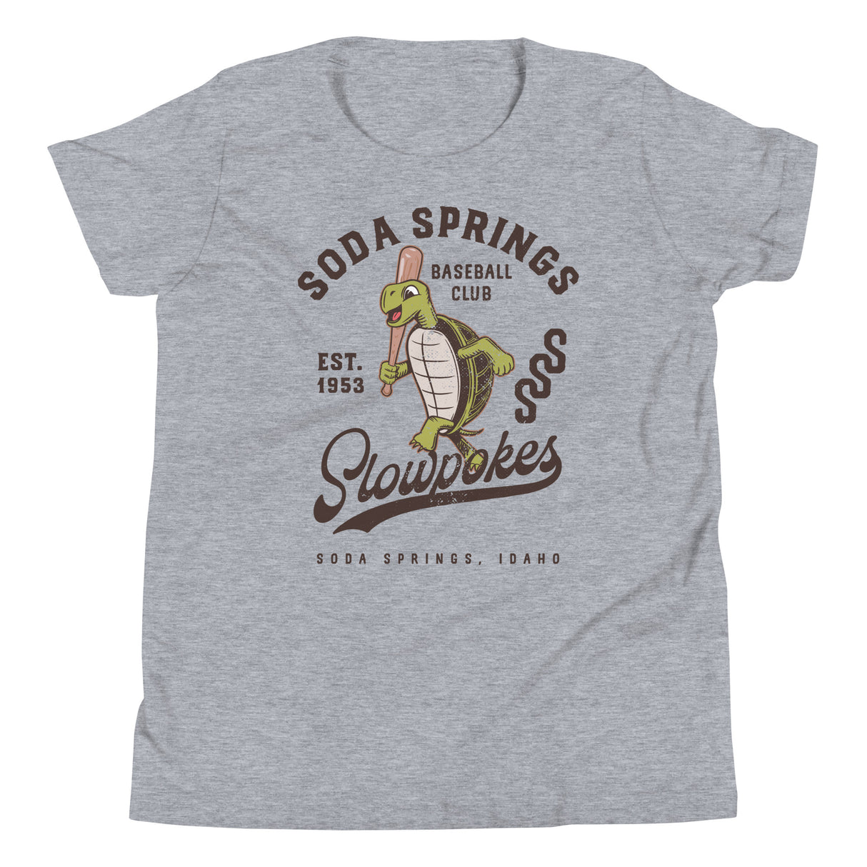 Soda Springs Slow Pokes Retro Minor League Baseball Team-Youth T-Shirt - outfieldoutlaws