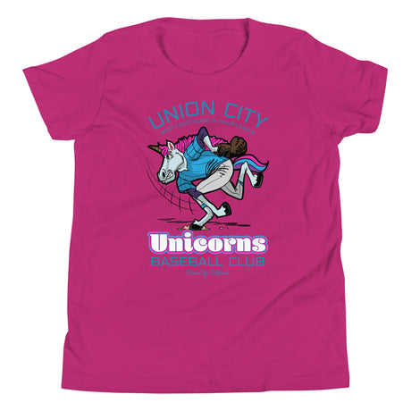 Union City Unicorns Retro Minor League Baseball Team-Youth T-Shirt - outfieldoutlaws