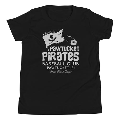Pawtucket Pirates Retro Minor League Baseball Team-Youth T-Shirt - outfieldoutlaws