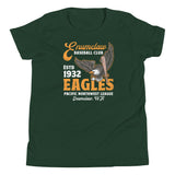 Enumclaw Eagles Retro Minor League Baseball Team Youth T-Shirt - outfieldoutlaws