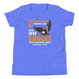 Enumclaw Eagles Retro Minor League Baseball Team Youth T-Shirt - outfieldoutlaws