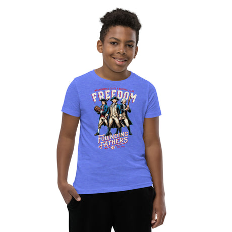 Freedom Founding Fathers Retro Minor League Baseball Team-Youth T-Shirt