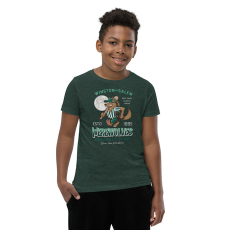 Winston-Salem Werewolves Retro Minor League Baseball Team-Youth T-Shirt - outfieldoutlaws