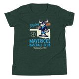 Ripley Mavericks Retro Minor League Baseball Team-Youth T-Shirt - outfieldoutlaws