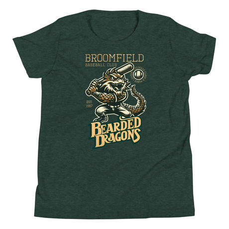 Broomfield Bearded Dragons Retro Minor League Baseball Team-Youth T-Shirt - outfieldoutlaws