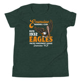 Enumclaw Eagles Retro Minor League Baseball Team Youth T-Shirt - outfieldoutlaws