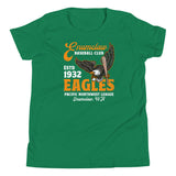 Enumclaw Eagles Retro Minor League Baseball Team Youth T-Shirt - outfieldoutlaws