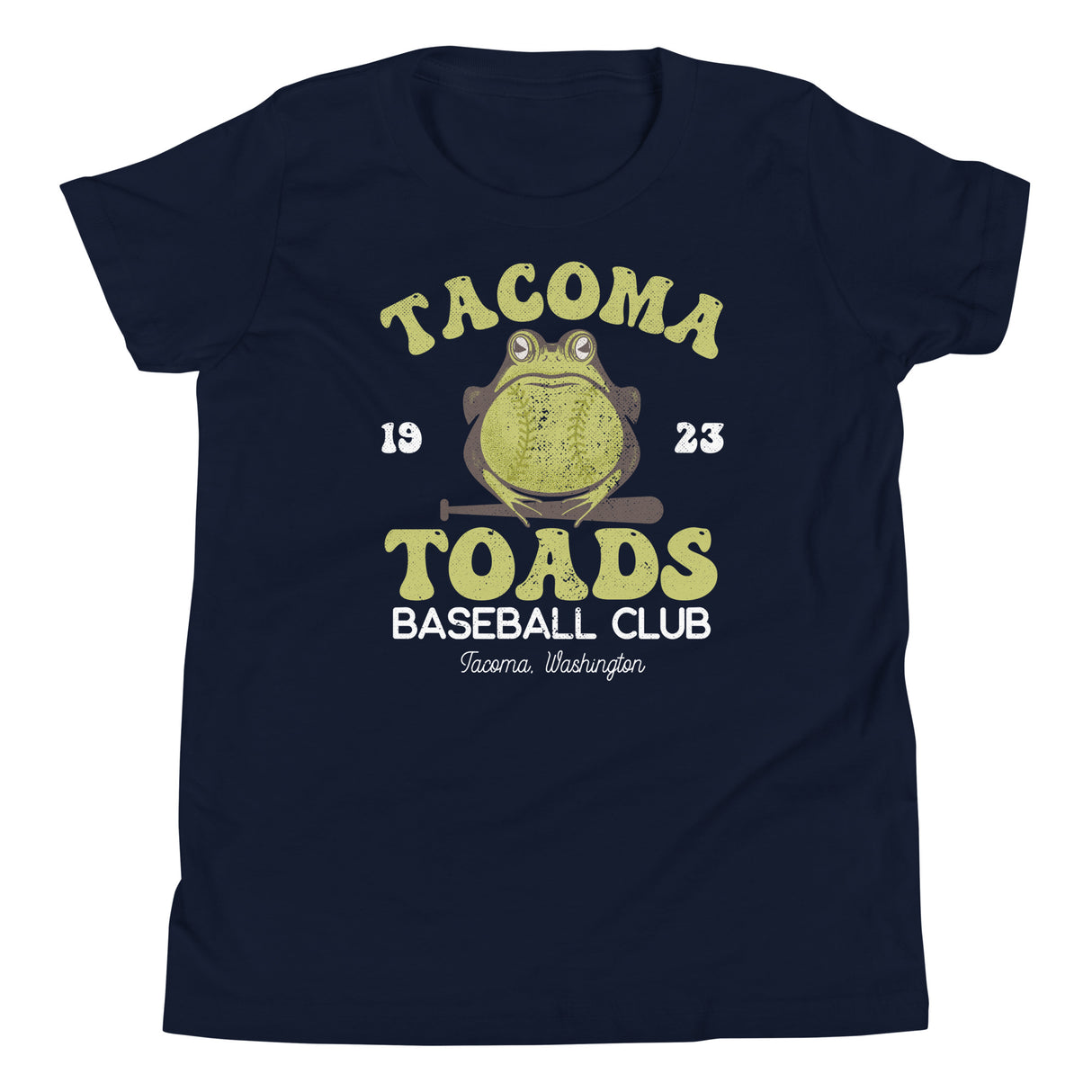 Tacoma Toads Retro Minor League Baseball Team-Youth T-Shirt - outfieldoutlaws