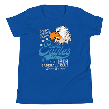Edmonds Eagles Retro Minor League Baseball Team-Youth T-Shirt - outfieldoutlaws