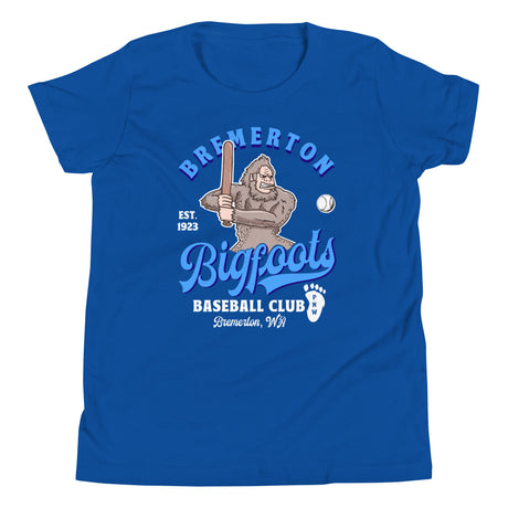 Bremerton Bigfoots Retro Minor League Baseball Team-Youth T-Shirt - outfieldoutlaws