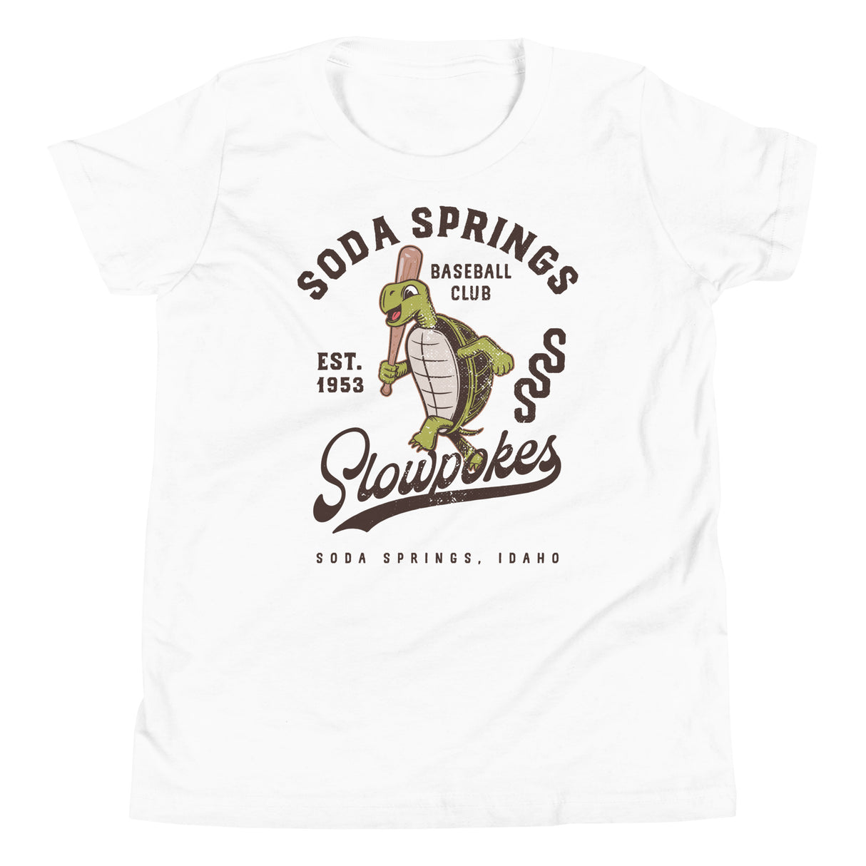 Soda Springs Slow Pokes Retro Minor League Baseball Team-Youth T-Shirt - outfieldoutlaws